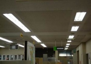 LED照明(都南分庁舎) 都南分庁舎のLED照明