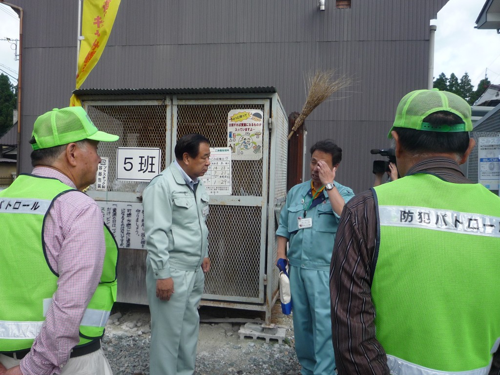 市長パトロールの様子